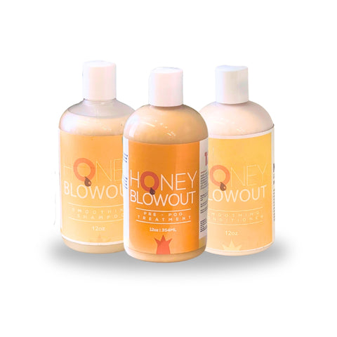 SHAMPOO, CONDITIONER & HONEYBLOWOUT (TRIO)